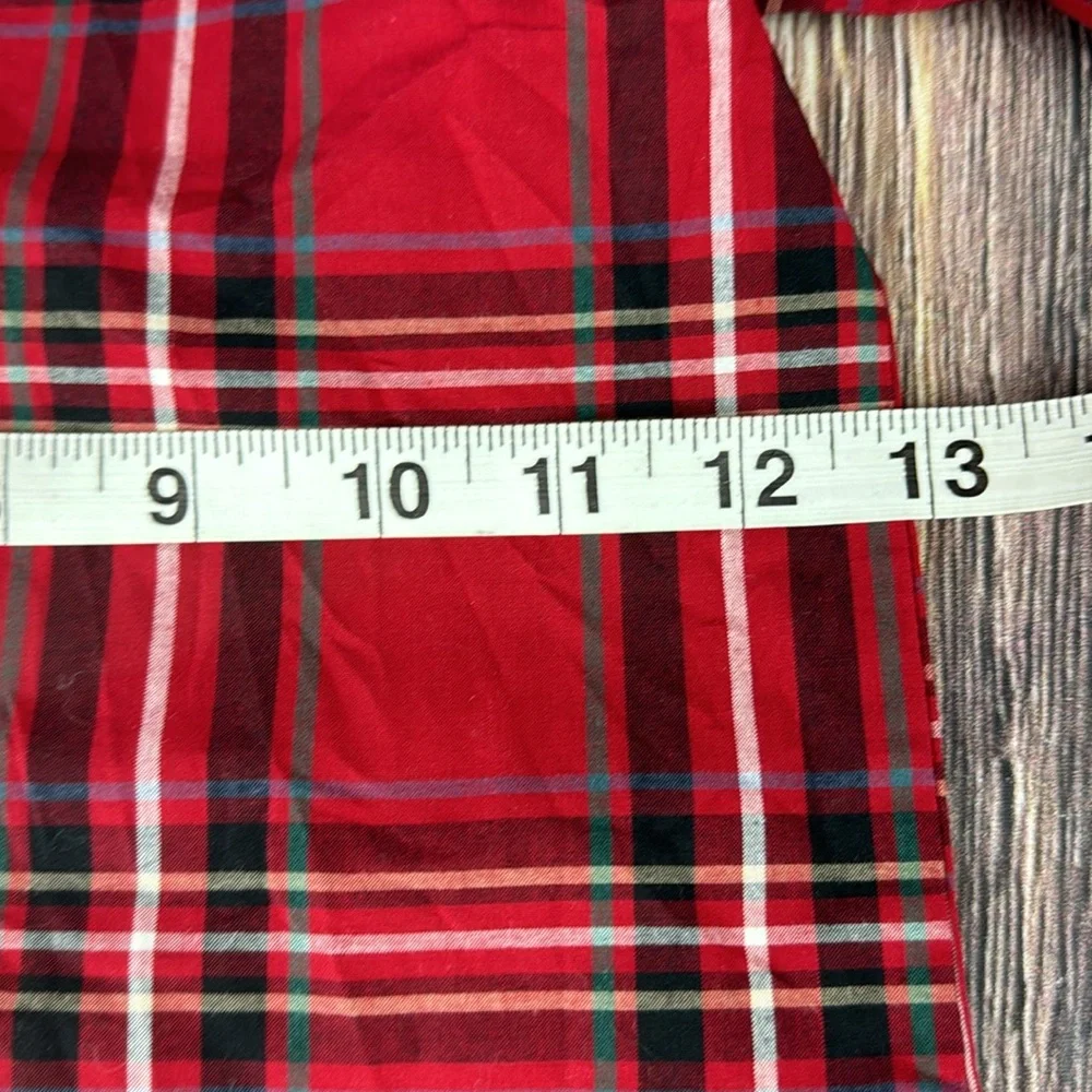 Red Plaid Button Down Shirt- 3T - Picture 7 of 7
